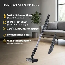 Fakir AS 1480 LT Floor schwarz-silber
