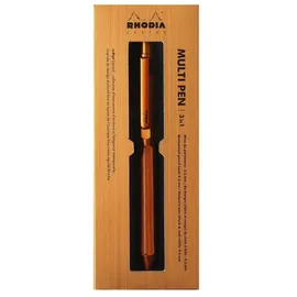 Rhodia Multifunktionsstift scRipt MultiPen, 3-in-1, orange,2 Kugelschreiberminen,1 Druckbleistiftmine