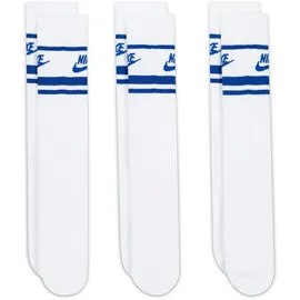 Nike Sportswear Dri-FIT Everyday Essential Crew-Socken White/Game Royal/Game Royal 42-46