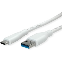 Value USB 3.2 Gen 1 Kabel Typ-A-C, ST/ST, weiß,