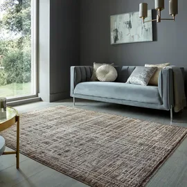 KADIMA DESIGN Teppich geometrisch Erdtöne 200 x 300 cm - ADUR Kadima Design