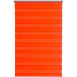 K-HOME Doppelrollo Andorra 70 x 200 cm orange/rot