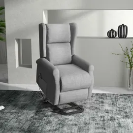 Homcom Fernsehsessel Textil 72,5 x 109 x 94 cm grau