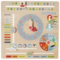 vertbaudet Lernspielzeug Kinder Spieluhr mit Kalender weiß