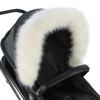 For-Your-Little-One aFHACWPP-W459 - Pram Fur Hood Trim kompatibel On Peg Perego, Weiß