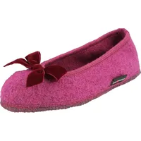 HAFLINGER Slipper Fiocco Filzpantoffel Hausschuh Ballerina Pink (Maulbeere 101),