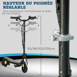 Homcom Elektrischer Tretroller schwarz