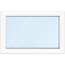 Kellerfenster 90x60 cm, Kunststoff aluplast IDEAL® 4000, Weiß, 900x600 mm, einteilig festverglast, 2-fach Verglasung, individuell konfigurieren