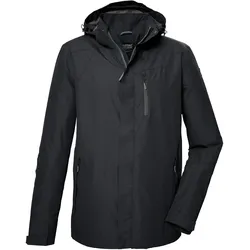 Outdoorjacke KILLTEC "KOS 32 MN JCKT", Herren, Gr. L, schwarz, Oberstoff: 100% Polyester, Futter: 100% Polyester (recycelt), sportlich, Jacken, Wasserdicht, atmungsaktiv, abnehmbare Kapuze