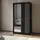 masseno Schwebetürenschrank NELVIA 120 x 216 x 61 cm Schwarz