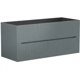 vente-unique Waschbeckenunterschrank 2 Schubladen 120 x 55 x 45,5 cm Grau