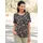 Classic Basics Sieh an! Kurzarm-Shirt in schwarz-rosé-bedruckt | Gr.: 38