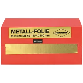 Record Metallfolie Messing 150 x 2500 x 0,050 mm