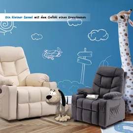 MCombo Kindersessel mit Liegefunktion und Getränkehaltern – Modell 7355