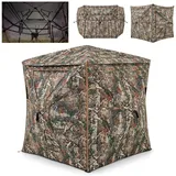 Jagdzelt Angelzelt Pop-Up-Zelt für 2–3 Personen Camouflage 148 x 148 x 164 cm