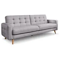 Exxpo by Gala Schlafsofa Nappa Stoff Grau, Beige Grau /