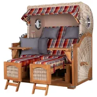 Mr. Deko bene living Strandkorb Komplettset Ammersee Grande XL