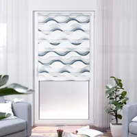 K-HOME Klemmfix Doppelrollo Welle 115 x 150 cm grau
