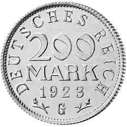 2er-Set 200 + 500 Mark + 20.000 Mark-Banknote