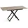 WFL GROUP Axen Braun Eiche 120-160 x 80 x 38-75 cm