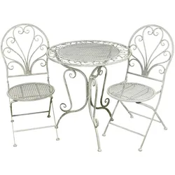 Stuhl AMBIENTE HAUS, grau, B:70cm H:75cm T:70cm, Eisen, Stühle, Gartenstuhl Gartentisch