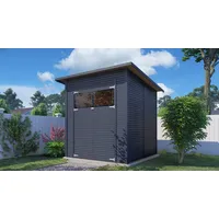 BERTILO Gartenhaus Pent Modern 3 - 18 mm anthrazit