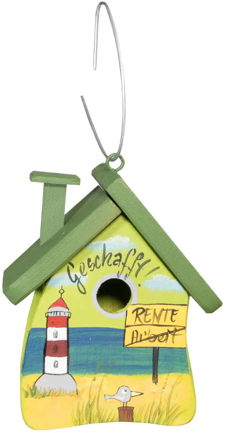 Nistkasten für Vögel, Geschenkidee Ruhestand, Rente, Vogelhaus zum aufhängen