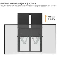 Equip Wandhalterung 55"-86"/1TFT 35-65kg 1Gelenk Up-Down sw retail