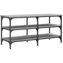 vidaXL Schuhbank 100 x 38,5 x 49 cm grau / grau