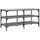vidaXL Schuhbank 100 x 38,5 x 49 cm grau / grau