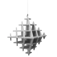 Platino24 Wandpaneel CUBO grau 3 St. 40 x 40