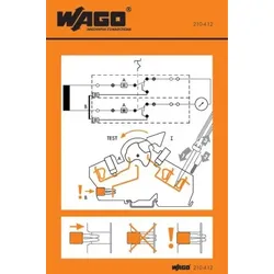 Wago 210-412 Handhabungsaufkleber 210412 - 500 Stück