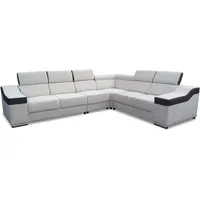 All4All Ecksofa mit Schlaffunktion Cleo - Eckcouch in L-Form - Sofa mit Bettkasten - Schlafsofa - Sofabett - Modern - Farbe Wählbar - Gewebe oder Kunstleder - Seite Links 19