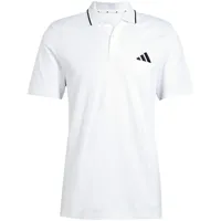 adidas Essentials 3-Streifen Piqué Kurzarm-poloshirt White / Black XL