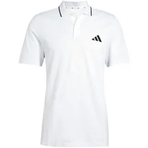 adidas Essentials 3-Streifen Piqué Kurzarm-poloshirt White / Black XL