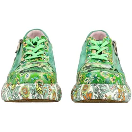 LAURA VITA Damen Plateau-Sneaker Grün 37
