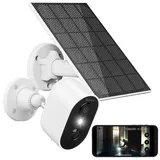 7links Kamera: Akku-Outdoor-IP-Überwachungskamera mit 2K, 3 MP, WLAN & 3-W-Solarpanel (Überwachungs-Kamera außen Solar, Überwachung Kamera Solar Akku, ipc 775)