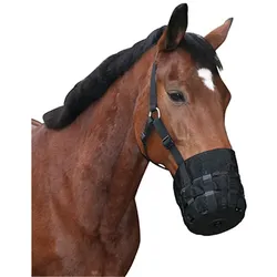 Maulkorb für Pferde und Ponys - Fressbremse mit Halfter, Shetlandpony (Gr.0)