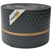 zaunzu® Sichtschutzstreifen Rattan 26 m Anthrazit