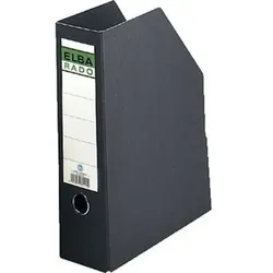 Stehsammler, A4, Pappe RC schwarz, 100420838, m. Griffloch