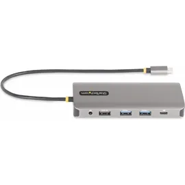 Startech StarTech.com USB-C Multiport Adapter, 2x 4K 60Hz + 4K 30Hz HDMI & DP 4x USB-A 100W GbE, Laptop Dockingstation