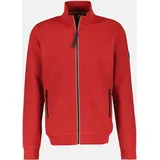 Lerros Sweatjacke »LERROS Unifarbene Sweatjacke für Herren rot