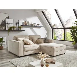 Atlantic Home Collection 2-Sitzer Valan Cord 198 x 83 x 126 cm Beige