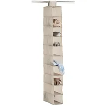 Zeller Hängeorganizer Stripes 15 x 30 x 129 cm 10-tlg. beige
