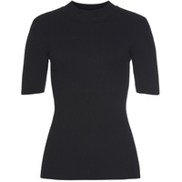 LASCANA Kurzarmpullover Damen schwarz Gr.36/38