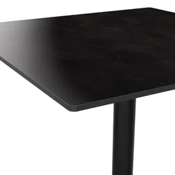 BIG Möbel GmbH Gastro Terrassentisch Luna Wackelfrei | 70x70 cm | HPL Compact | dunkler Schiefer | klappbar | selbstregulierend