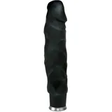 Nature Skin Big Vibe Schwarzer Dildo Vibrator 23,5 cm - Schwarz