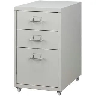 [en.casa] Kökar Rollcontainer 48 x 28 x 41 cm Weiß