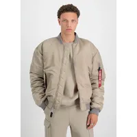 Alpha Industries Bomberjacke "MA-1 CS", Herren, Gr. M, beige (vintage sand), Obermaterial: 100% Nylon; Futter: 100% Nylon; Füllung: 100% Polyester, Jacken Bomberjacke