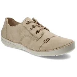 Beige Halbschuhe Rieker Bequeme Damenschuhe, 36